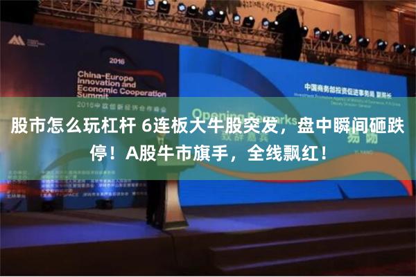 股市怎么玩杠杆 6连板大牛股突发，盘中瞬间砸跌停！A股牛市旗手，全线飘红！