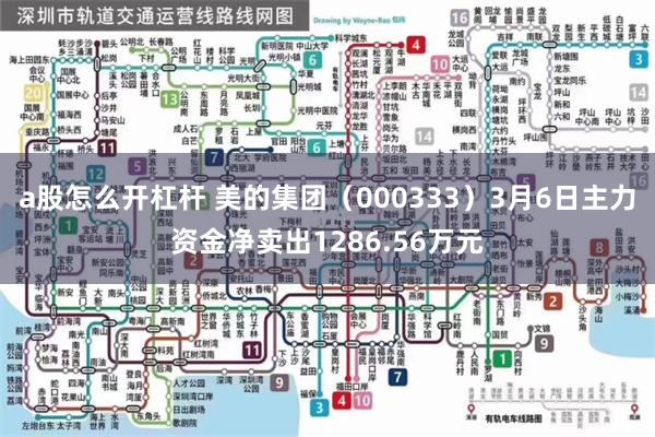 a股怎么开杠杆 美的集团（000333）3月6日主力资金净卖出1286.56万元