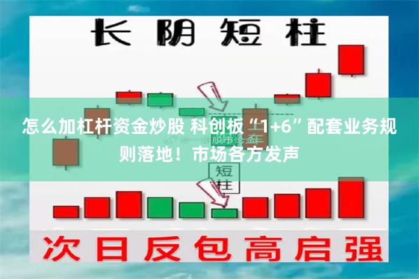 怎么加杠杆资金炒股 科创板“1+6”配套业务规则落地！市场各方发声
