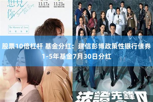 股票10倍杠杆 基金分红：建信彭博政策性银行债券1-5年基金7月30日分红